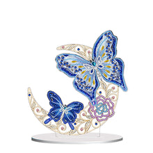 Load image into Gallery viewer, Double Side Special Shaped Butterfly Moon Diamond Painting Desktop Ornaments Kit
