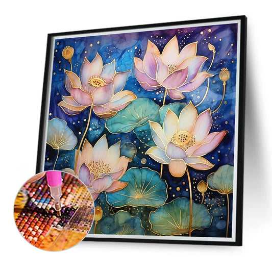 Diamond Painting - Full Round - color lotus (40*40CM)