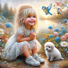 Load image into Gallery viewer, Diamond Painting - Full Square - little girl (30*30CM)
