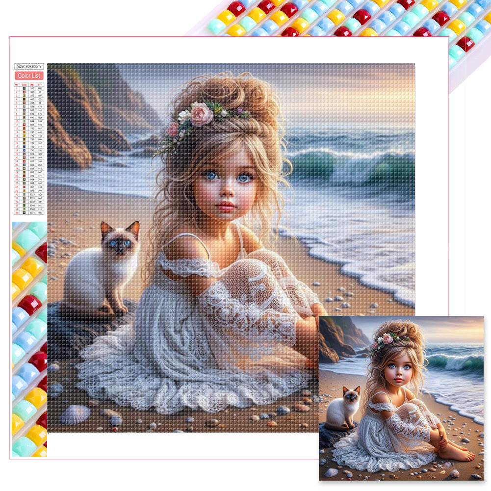 Diamond Painting - Full Square - little girl (30*30CM)