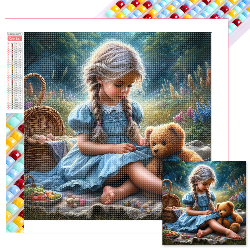 Diamond Painting - Full Square - little girl (30*30CM)