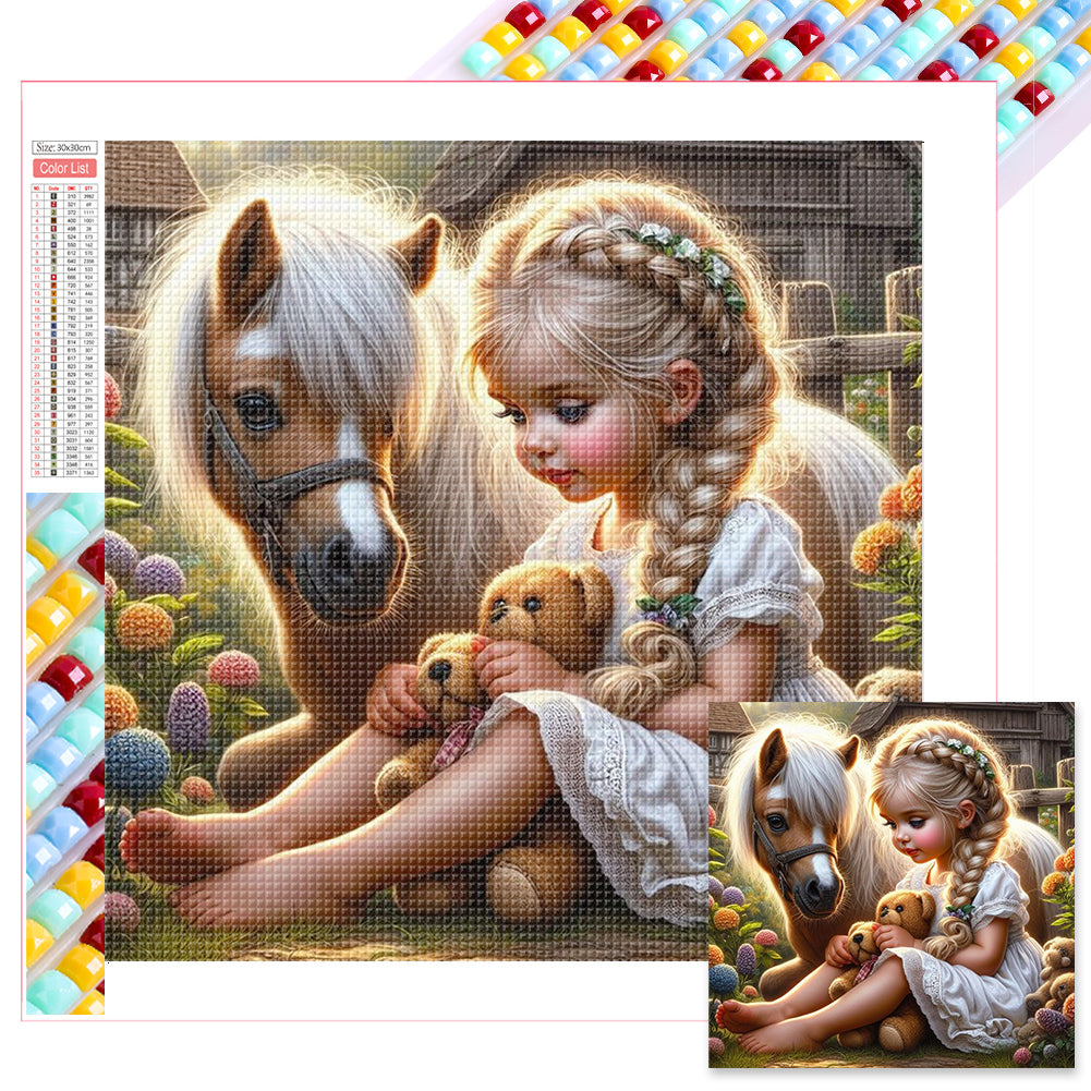 Diamond Painting - Full Square - little girl (30*30CM)