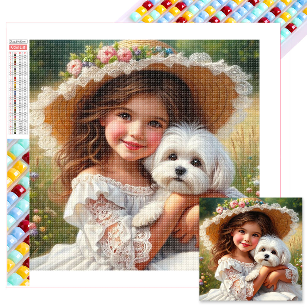 Diamond Painting - Full Square - little girl (30*30CM)