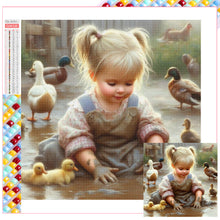 Load image into Gallery viewer, Diamond Painting - Full Square - little girl (30*30CM)
