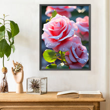 Load image into Gallery viewer, Diamond Painting - Full Round - Pink Rose (30*40CM)
