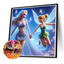 Load image into Gallery viewer, Diamond Painting - Full Round - girl and elf (50*50CM)
