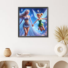 Load image into Gallery viewer, Diamond Painting - Full Round - girl and elf (50*50CM)
