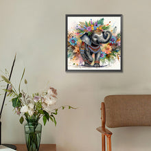 Load image into Gallery viewer, Diamond Painting - Partial Special Shaped - Indian painted elephant (30*30CM)
