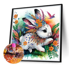 Load image into Gallery viewer, Diamond Painting - Partial Special Shaped - Indian painted rabbit (30*30CM)

