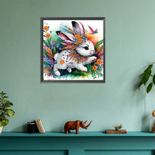 Load image into Gallery viewer, Diamond Painting - Partial Special Shaped - Indian painted rabbit (30*30CM)
