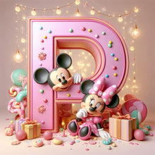 Load image into Gallery viewer, Diamond Painting - Full Round - disney mickey minnie letters (40*40CM)
