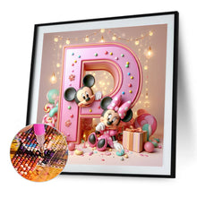 Load image into Gallery viewer, Diamond Painting - Full Round - disney mickey minnie letters (40*40CM)
