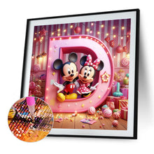 Load image into Gallery viewer, Diamond Painting - Full Round - disney mickey minnie letters (40*40CM)
