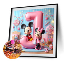 Load image into Gallery viewer, Diamond Painting - Full Round - disney mickey minnie letters (40*40CM)
