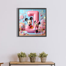 Load image into Gallery viewer, Diamond Painting - Full Round - disney mickey minnie letters (40*40CM)
