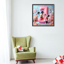 Load image into Gallery viewer, Diamond Painting - Full Round - disney mickey minnie letters (40*40CM)
