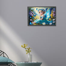 Load image into Gallery viewer, Diamond Painting - Full Round - butterfly girl (45*30CM)
