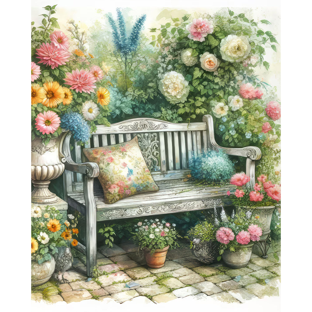 Diamond Painting - Full Round - garden chair (40*50CM)