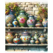 Load image into Gallery viewer, Diamond Painting - Full Round - garden ceramics (40*50CM)
