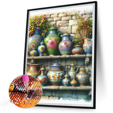 Load image into Gallery viewer, Diamond Painting - Full Round - garden ceramics (40*50CM)
