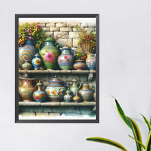 Load image into Gallery viewer, Diamond Painting - Full Round - garden ceramics (40*50CM)
