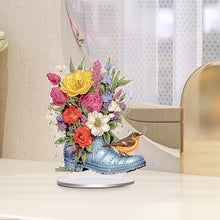 Load image into Gallery viewer, Acrylic Special Shaped Bouquet Rain Shoes Desktop Diamond Art Kit for Beginner
