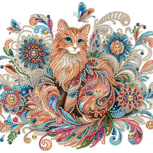 Load image into Gallery viewer, Diamond Painting - Partial Special Shaped - exquisite cat (30*30CM)
