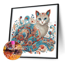 Load image into Gallery viewer, Diamond Painting - Partial Special Shaped - exquisite cat (30*30CM)
