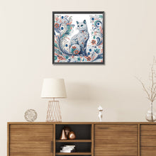Load image into Gallery viewer, Diamond Painting - Partial Special Shaped - exquisite cat (30*30CM)
