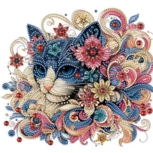 Load image into Gallery viewer, Diamond Painting - Partial Special Shaped - exquisite cat (30*30CM)
