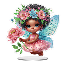 Load image into Gallery viewer, Acrylic Special Shaped Flower Elf 5D DIY Diamond Painting Desktop Ornaments Kit
