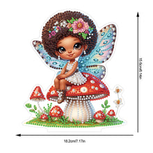 Load image into Gallery viewer, Acrylic Special Shaped Mushroom Elf DIY Diamond Painting Desktop Ornaments Kit
