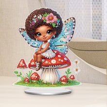 Load image into Gallery viewer, Acrylic Special Shaped Mushroom Elf DIY Diamond Painting Desktop Ornaments Kit
