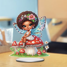 Load image into Gallery viewer, Acrylic Special Shaped Mushroom Elf DIY Diamond Painting Desktop Ornaments Kit
