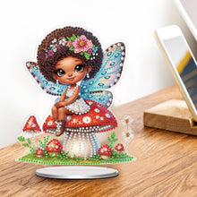 Load image into Gallery viewer, Acrylic Special Shaped Mushroom Elf DIY Diamond Painting Desktop Ornaments Kit

