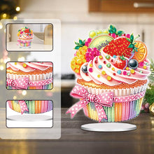 Load image into Gallery viewer, Acrylic Cupcake Desktop Diamond Art Kits 5D DIY Diamond Art Tabletop Decorations
