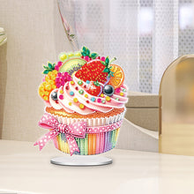 Load image into Gallery viewer, Acrylic Cupcake Desktop Diamond Art Kits 5D DIY Diamond Art Tabletop Decorations

