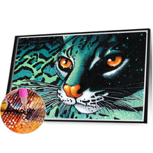 Load image into Gallery viewer, AB Diamond Painting - Full Round - blue leopard (45*30CM)
