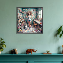 Load image into Gallery viewer, Diamond Painting - Full Round - handmade girl (30*30CM)
