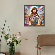 Load image into Gallery viewer, Diamond Painting - Full Round - handmade girl (30*30CM)
