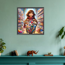 Load image into Gallery viewer, Diamond Painting - Full Round - handmade girl (30*30CM)
