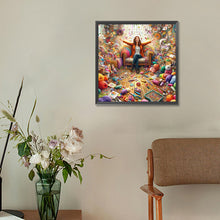 Load image into Gallery viewer, Diamond Painting - Full Round - handmade girl (30*30CM)
