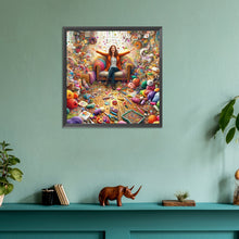Load image into Gallery viewer, Diamond Painting - Full Round - handmade girl (30*30CM)
