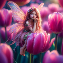 Load image into Gallery viewer, Diamond Painting - Full Round - flower fairy girl (30*30CM)
