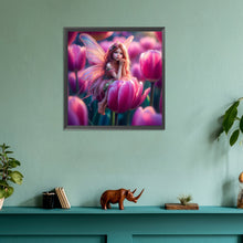 Load image into Gallery viewer, Diamond Painting - Full Round - flower fairy girl (30*30CM)

