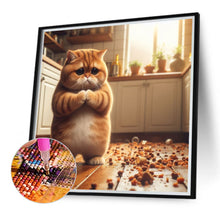 Load image into Gallery viewer, Diamond Painting - Full Round - funny cat (40*40CM)
