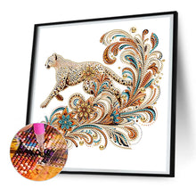 Load image into Gallery viewer, Diamond Painting - Partial Special Shaped - exquisite leopard (30*30CM)
