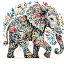 Load image into Gallery viewer, Diamond Painting - Partial Special Shaped - exquisite elephant (30*30CM)
