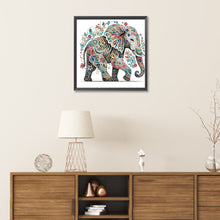 Load image into Gallery viewer, Diamond Painting - Partial Special Shaped - exquisite elephant (30*30CM)
