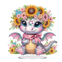 Load image into Gallery viewer, Acrylic Dinosaur Desktop Diamond Art Kits Diamond Painting Desktop Ornaments Kit
